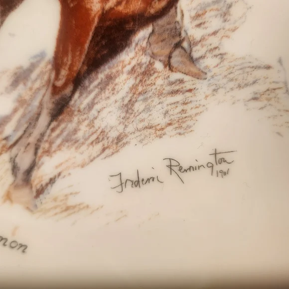 Gorham Frederick Remington "Old Ramon" Collector Plate, 10 1/2" Di American West - Picture 6 of 6